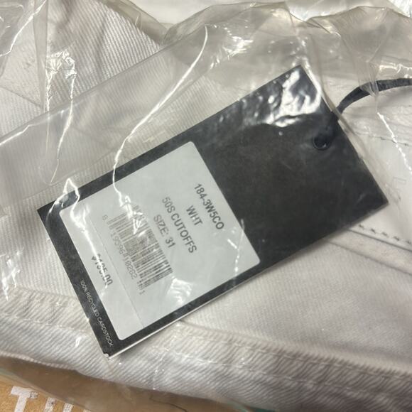 ReDone 50s Cutoff High Waist white Denim Shorts - Picture 6 of 8